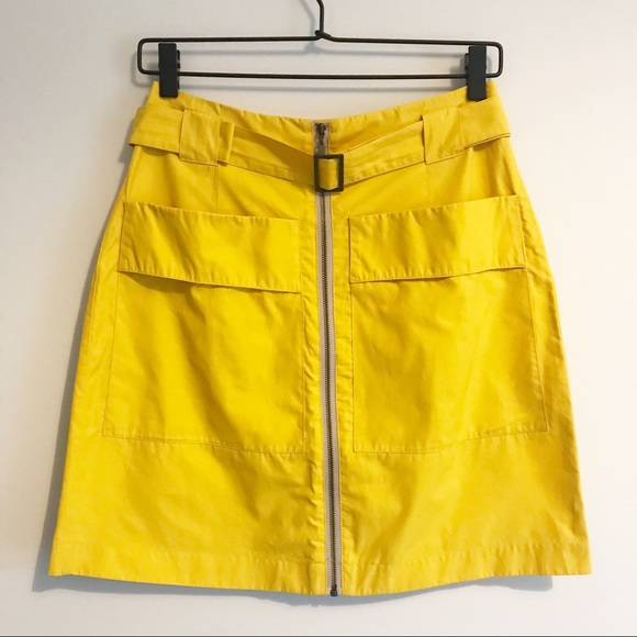 Apostrophe Dresses & Skirts - APOSTROPHE Yellow Zip Front Skirt